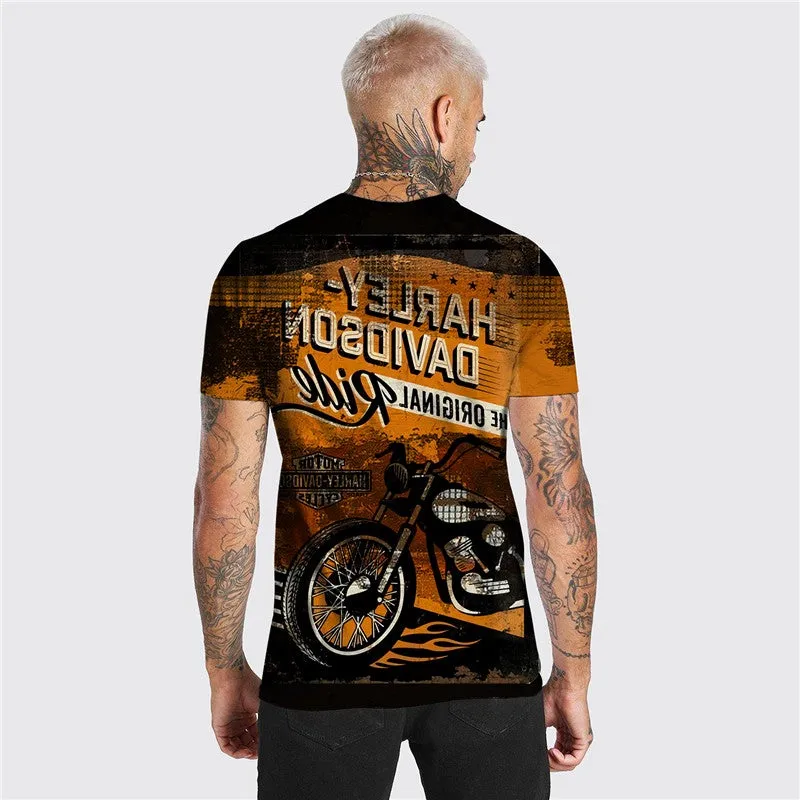 3D Graphic Printed Hoodies Harley Davidson