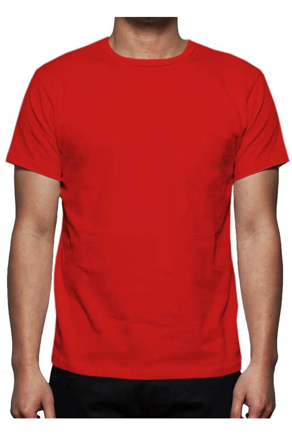 7 Pack Mens Plain Polycotton T-shirt