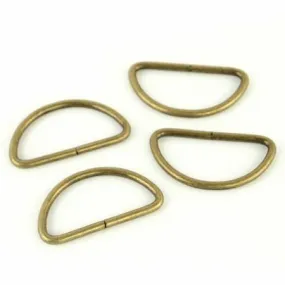 Antique Four D-Rings 1-1/2"