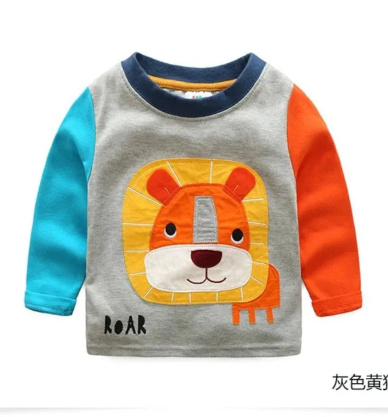 Baby Boys 2-10T Long Animal Sweatshirts