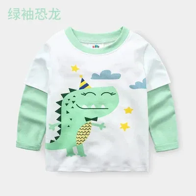 Baby Boys 2-10T Long Animal Sweatshirts