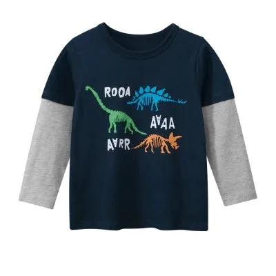 Baby Boys 2-10T Long Animal Sweatshirts