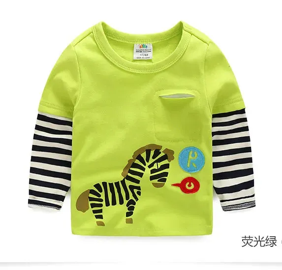 Baby Boys 2-10T Long Animal Sweatshirts