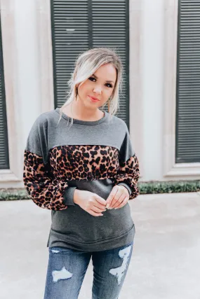 Banded Leopard Top