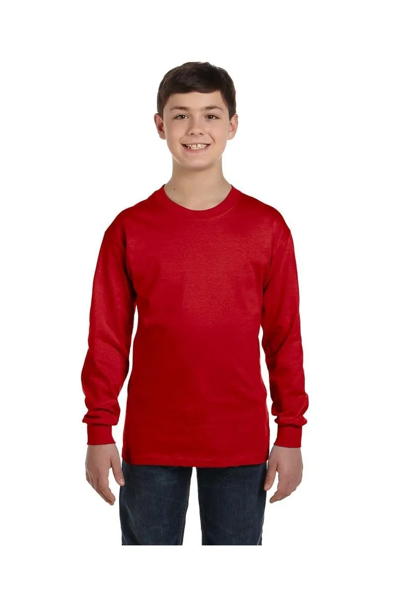 Gildan G540B: Youth Heavy Cotton™ Long-Sleeve T-Shirt