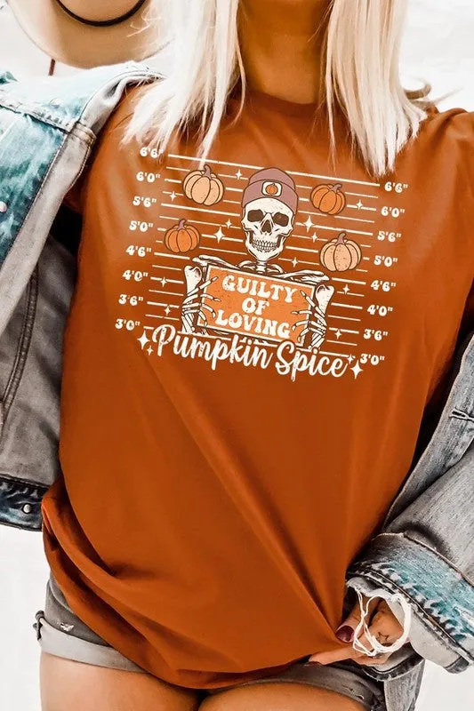 Guilty Of Loving Pumpkin Spice Graphic Tee