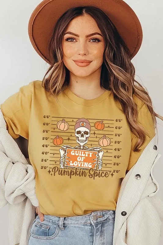 Guilty Of Loving Pumpkin Spice Graphic Tee