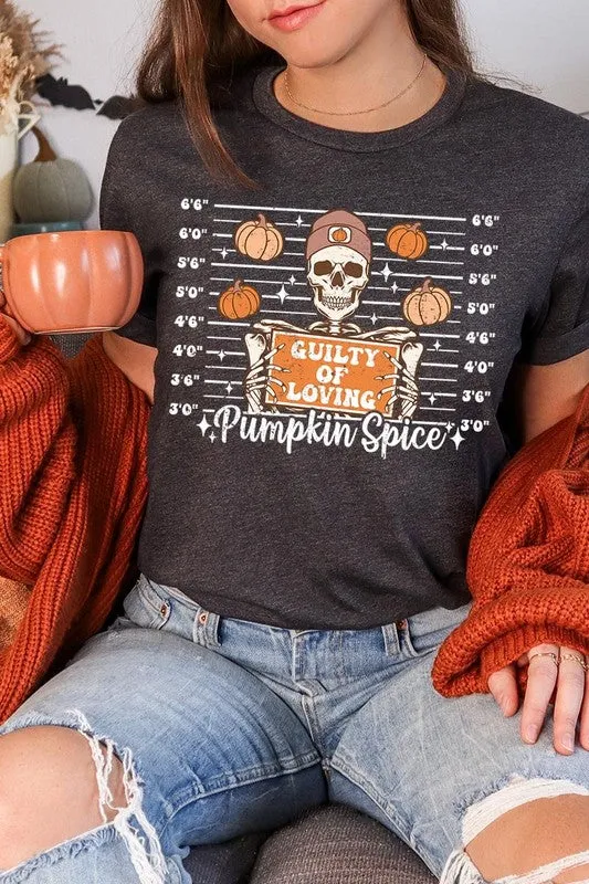 Guilty Of Loving Pumpkin Spice Graphic Tee