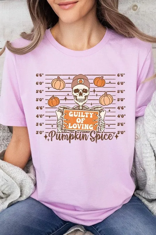 Guilty Of Loving Pumpkin Spice Graphic Tee