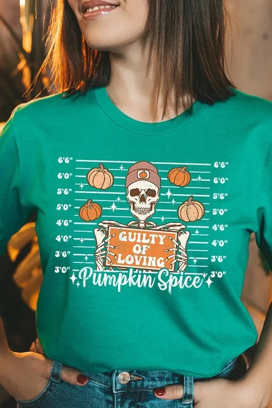 Guilty Of Loving Pumpkin Spice Graphic Tee