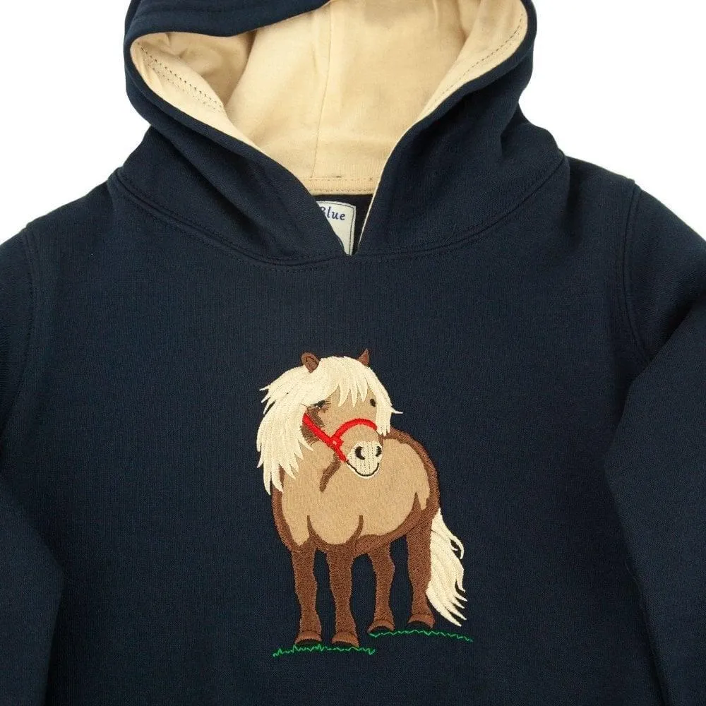 Hazy Blue Horse Childrens Hoodies -