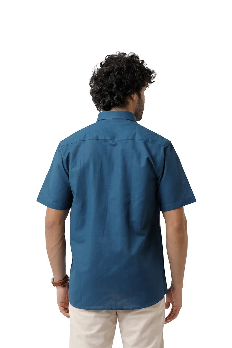 Jute Classic - Mild Blue Formal Shirt For Men | Ariser