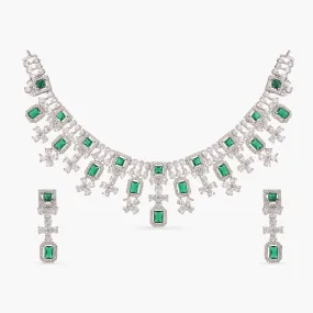 Jvalant Delicate CZ Necklace Set