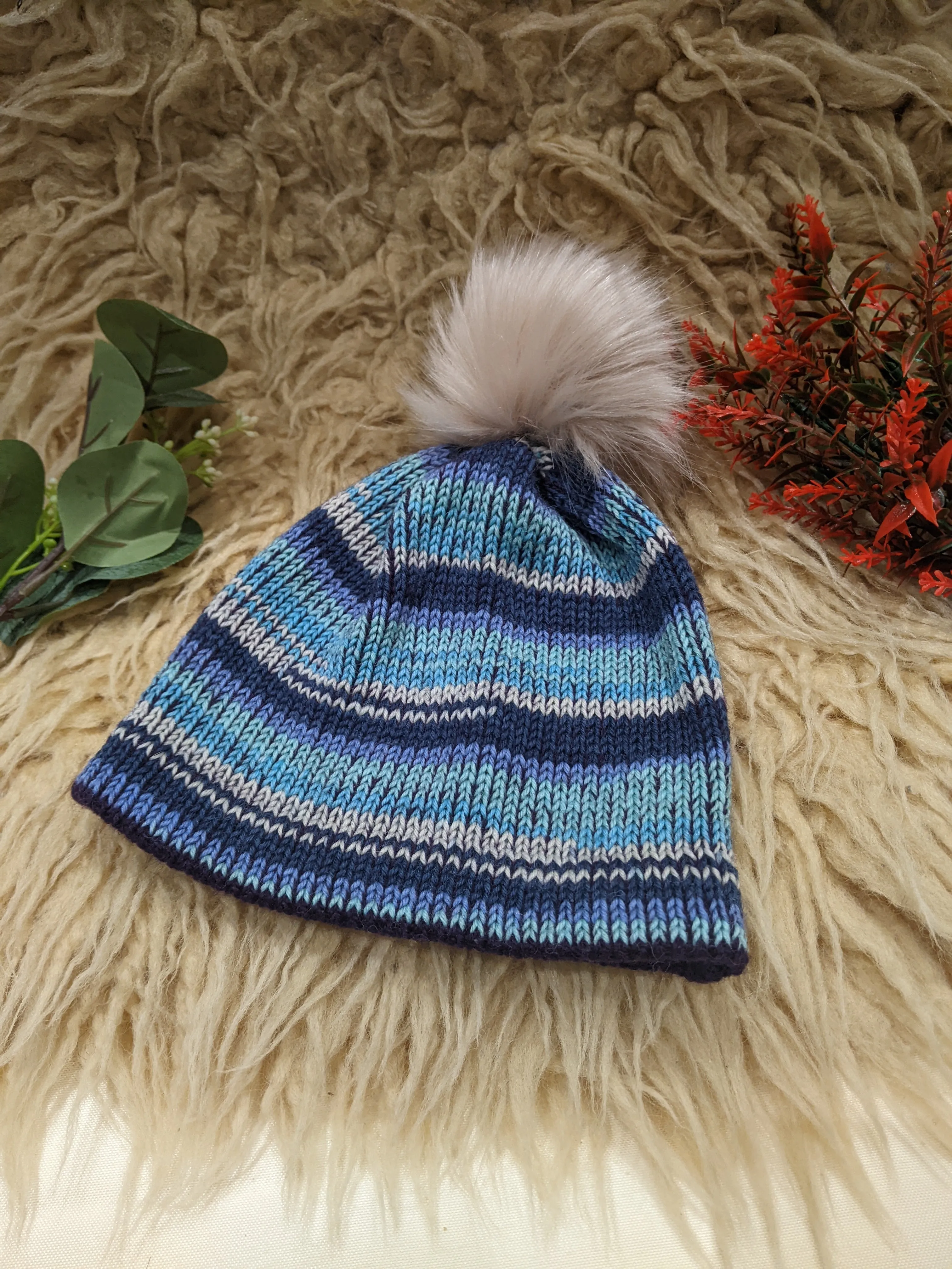 Kids Hats 2-4yrs knitted wool mixed colour & designs (see listing)