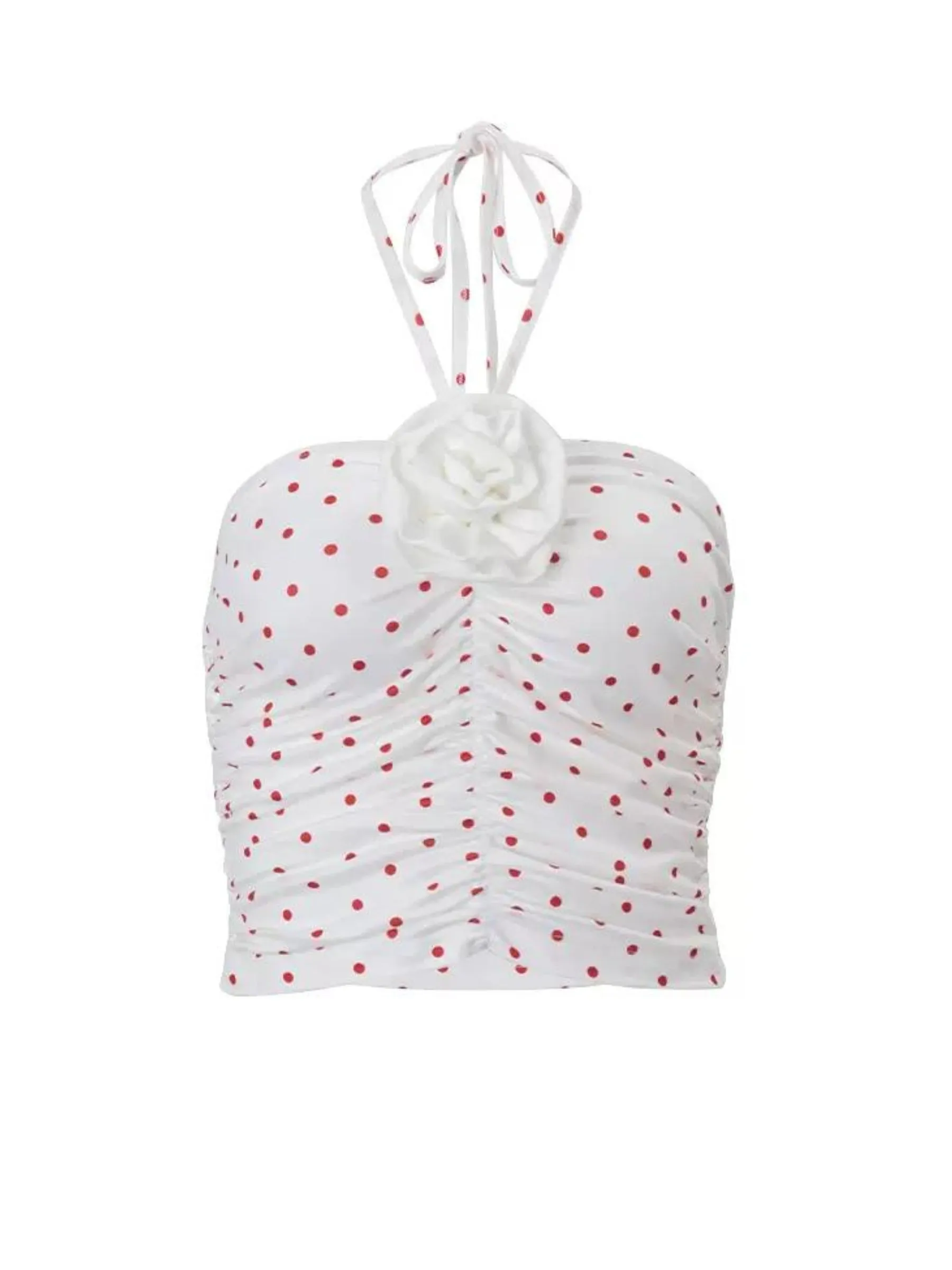 Logyn Polka Dot Halter Top