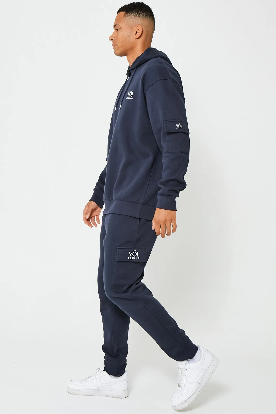 Mansfield Street Oversized Cargo Tracksuit - Navy