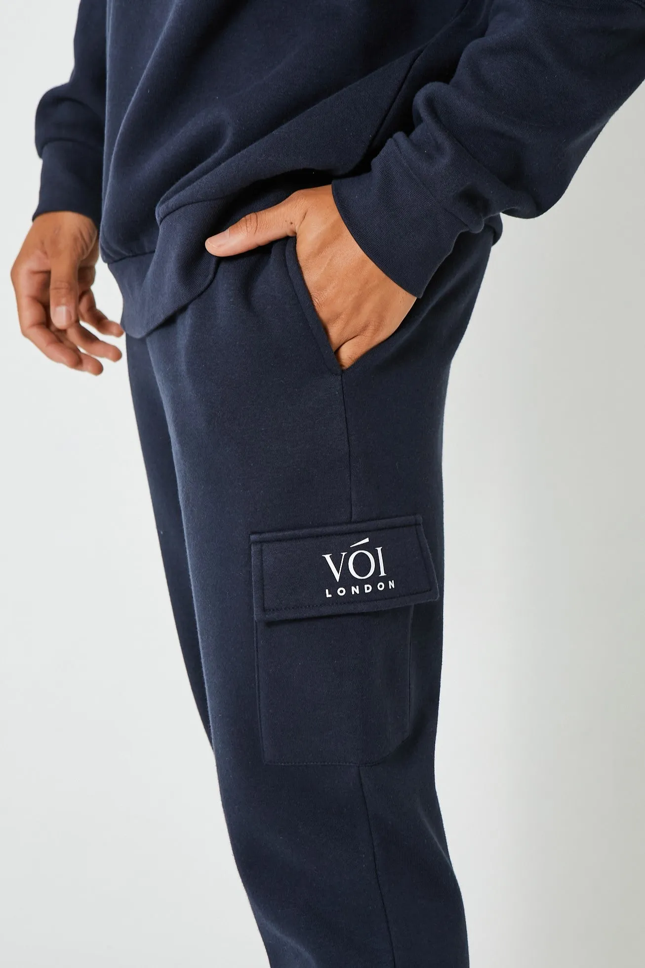 Mansfield Street Oversized Cargo Tracksuit - Navy