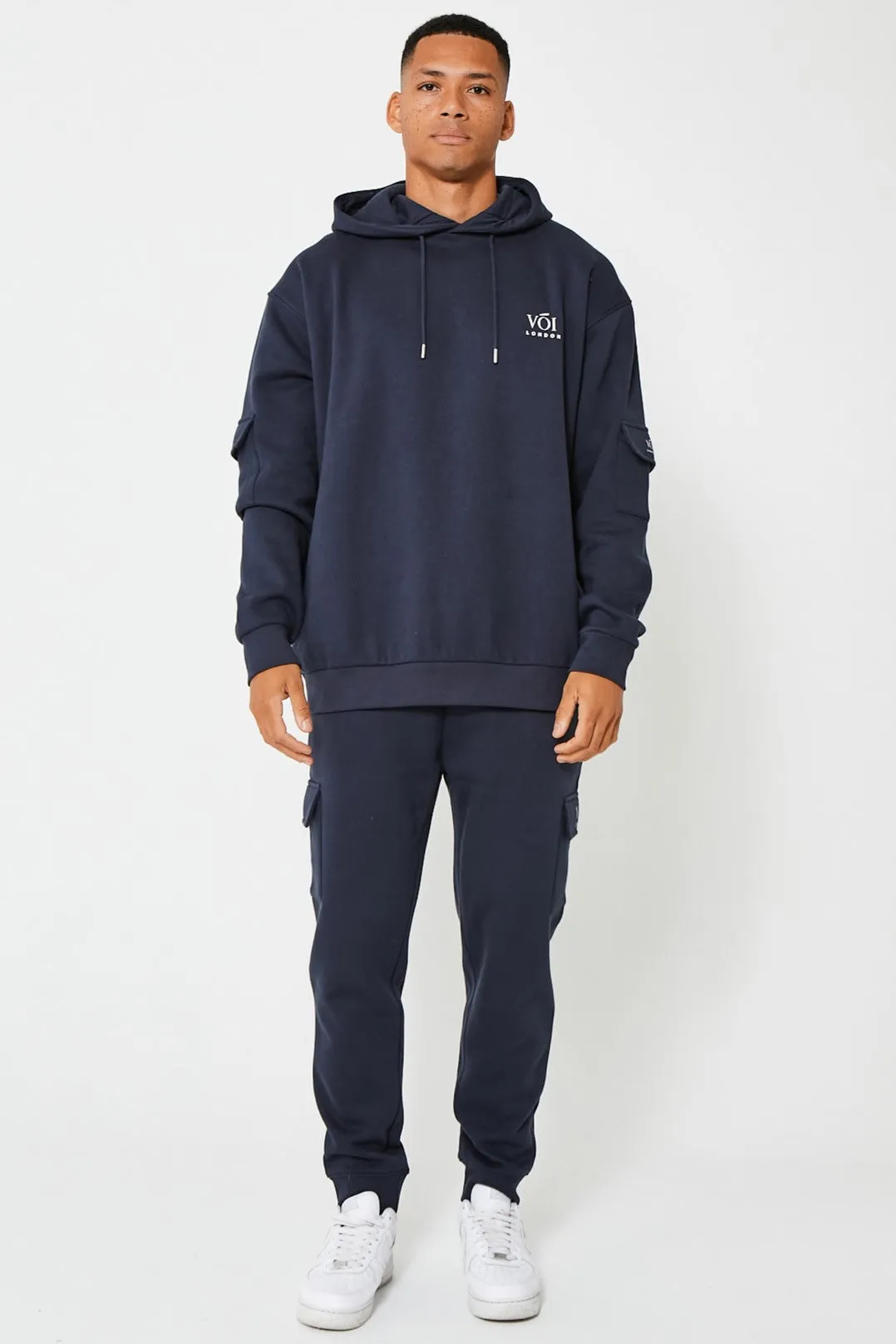 Mansfield Street Oversized Cargo Tracksuit - Navy