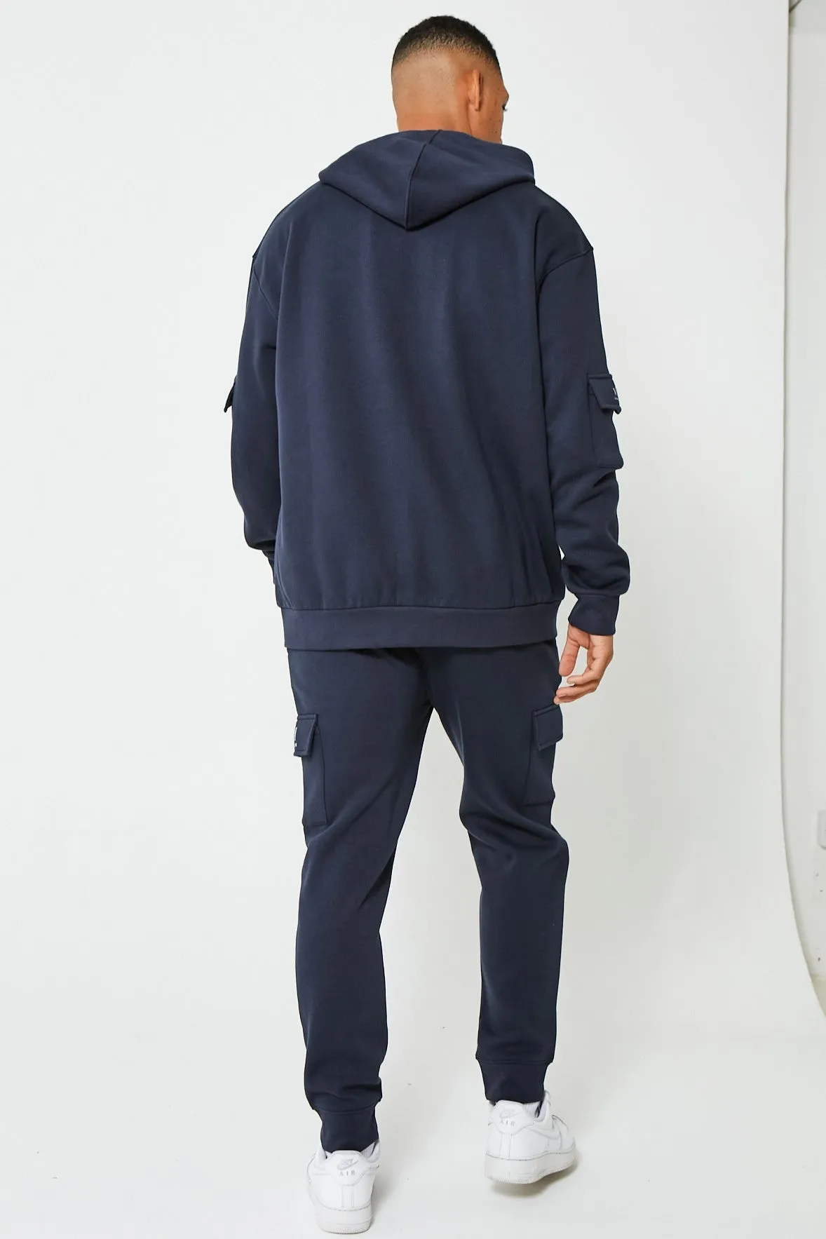 Mansfield Street Oversized Cargo Tracksuit - Navy