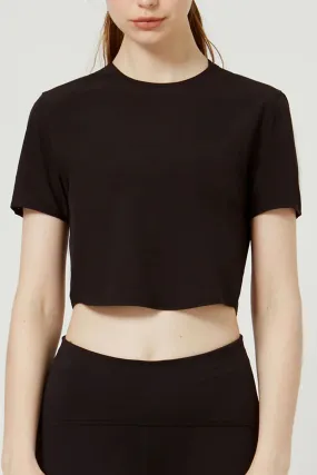 Mila Black Crop Top