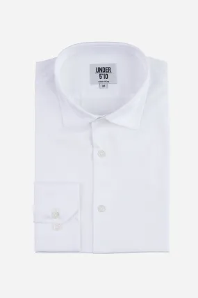 Non-Iron Twill Dress Shirt White