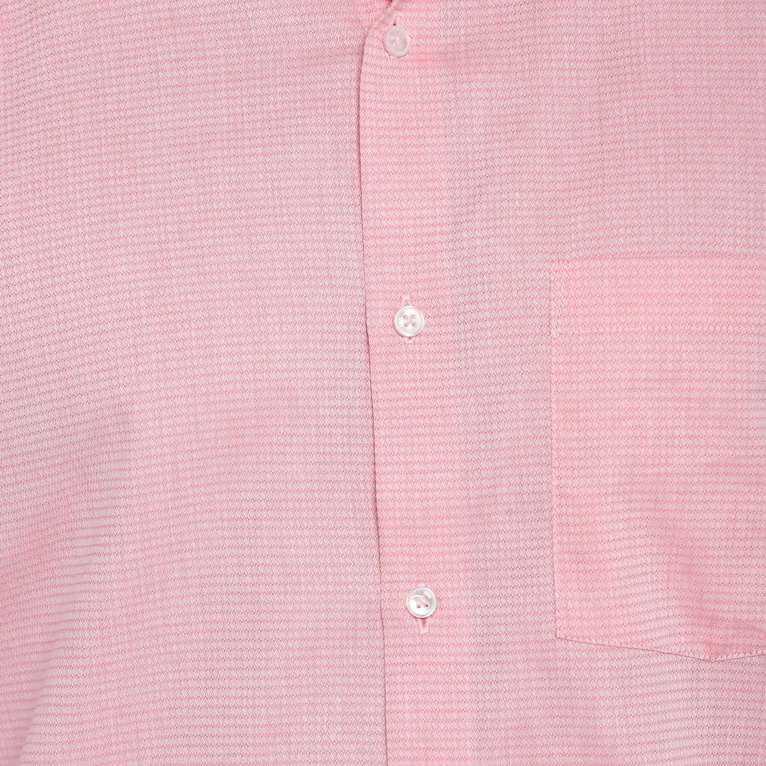 Pink Cotton Self Design Slim Fit Shirts