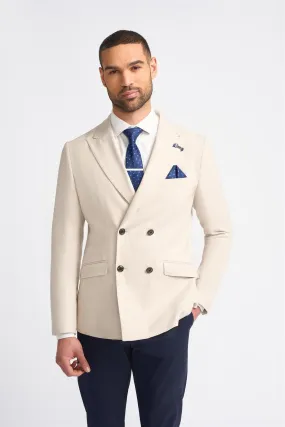 Romeo Double Breasted Beige Blazer