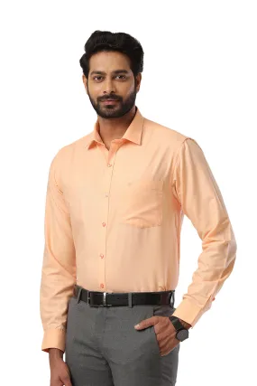 Super Soft -  Amber orange Formal Shirts for Men | Ariser