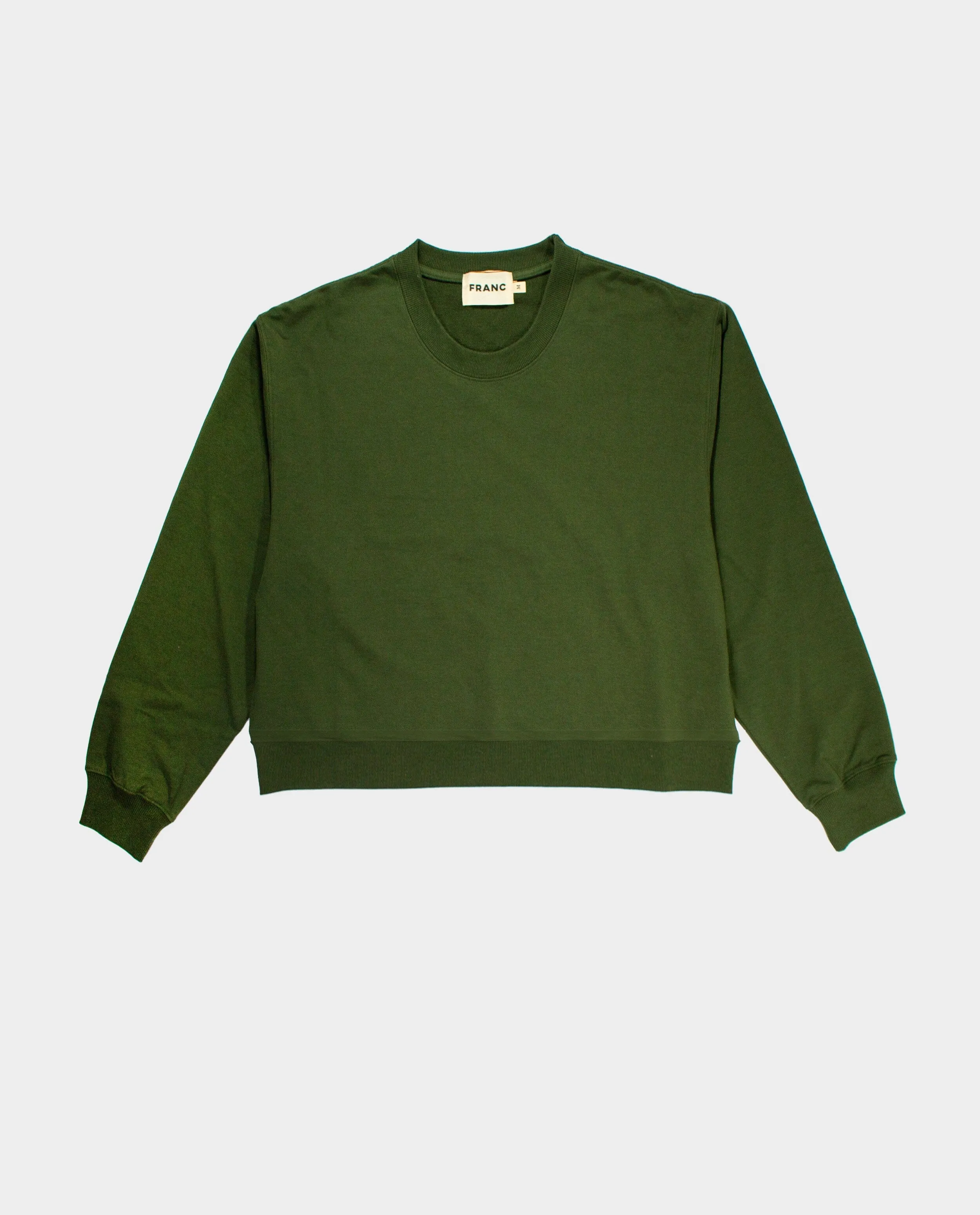 The Terry Cropped Crew Sweatshirt