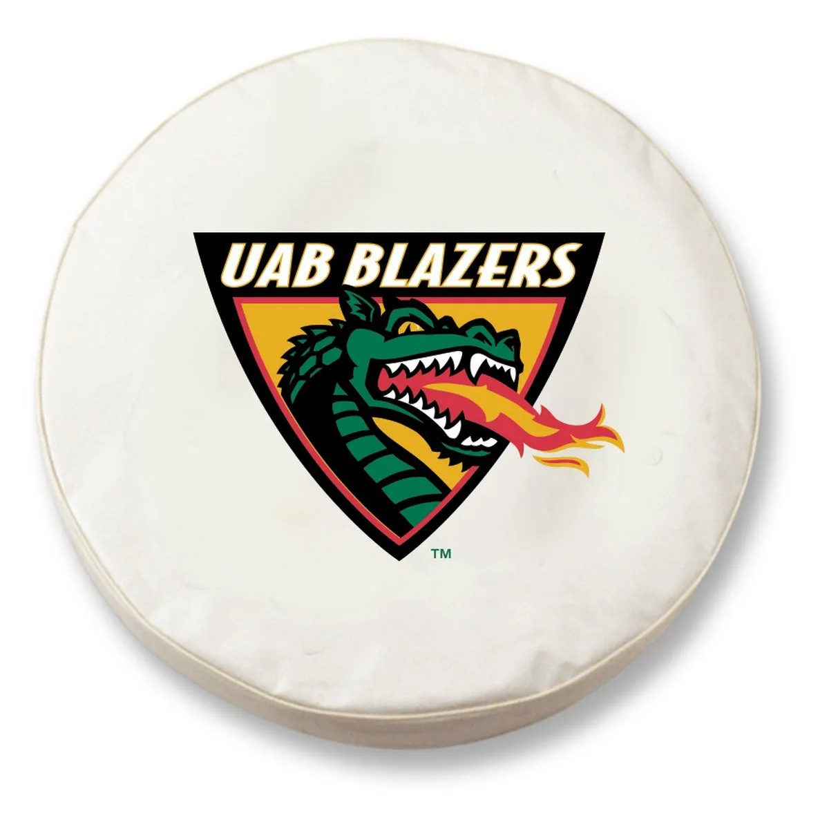 UAB Blazers HBS White Vinyl Fitted Spare Car Tire Cover