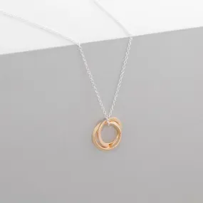 Union Necklace – 14k Gold Plated & Sterling Silver