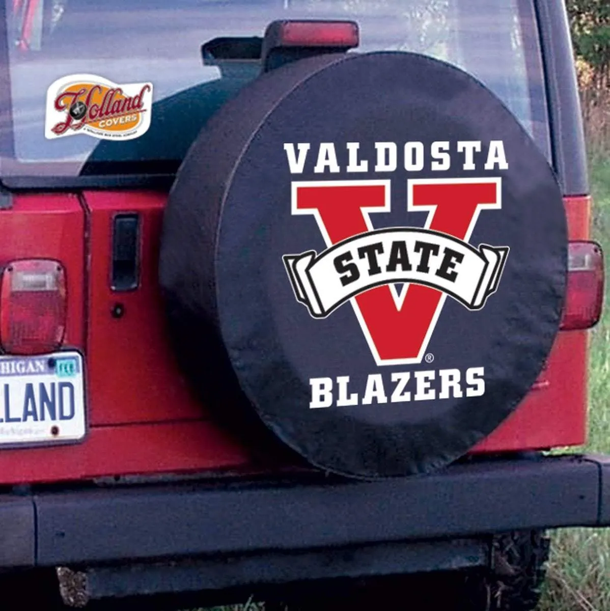 Valdosta State Blazers HBS Black Vinyl Fitted Car Tire Cover