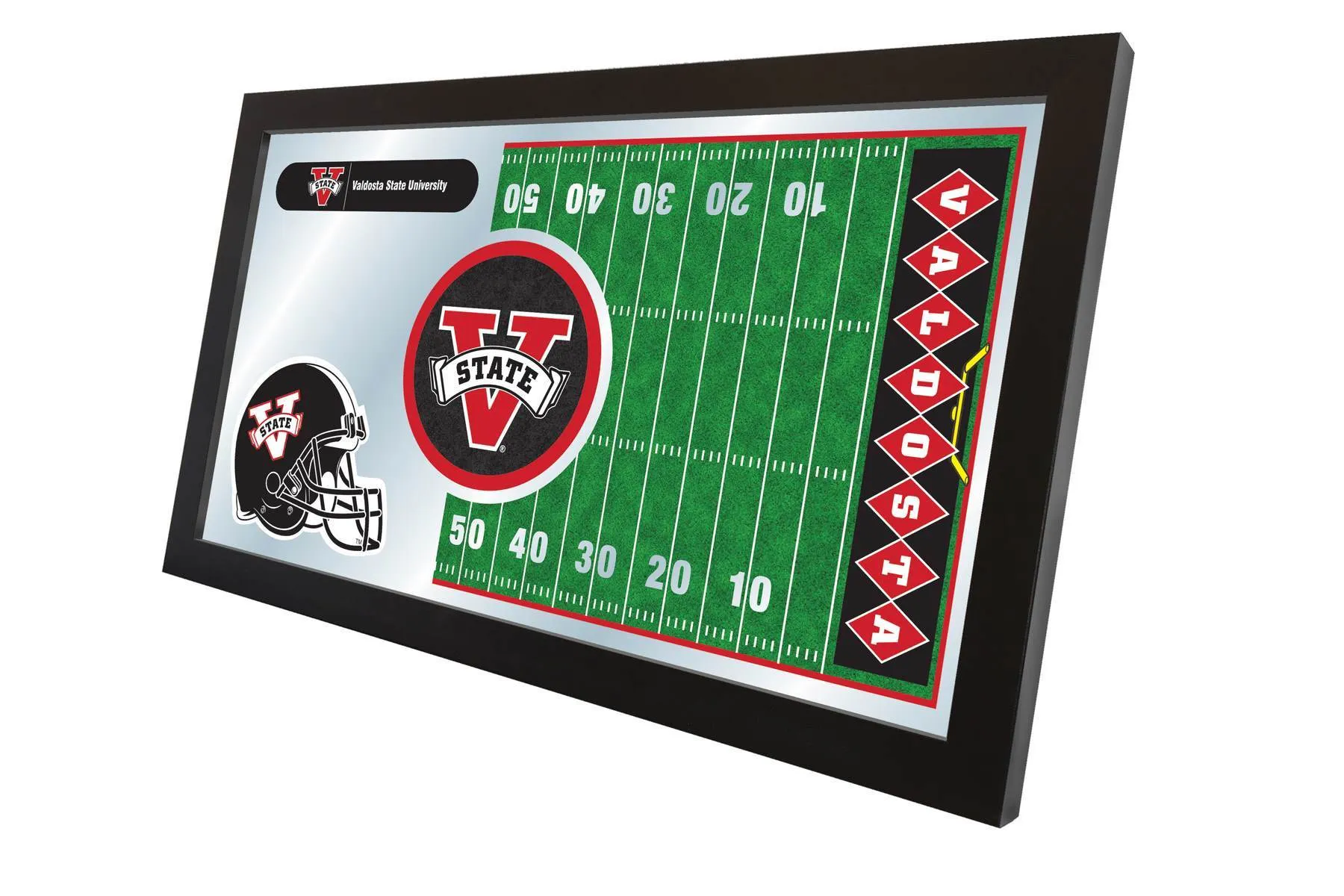 Valdosta State Blazers HBS Football Framed Hanging Glass Wall Mirror (26"x15")