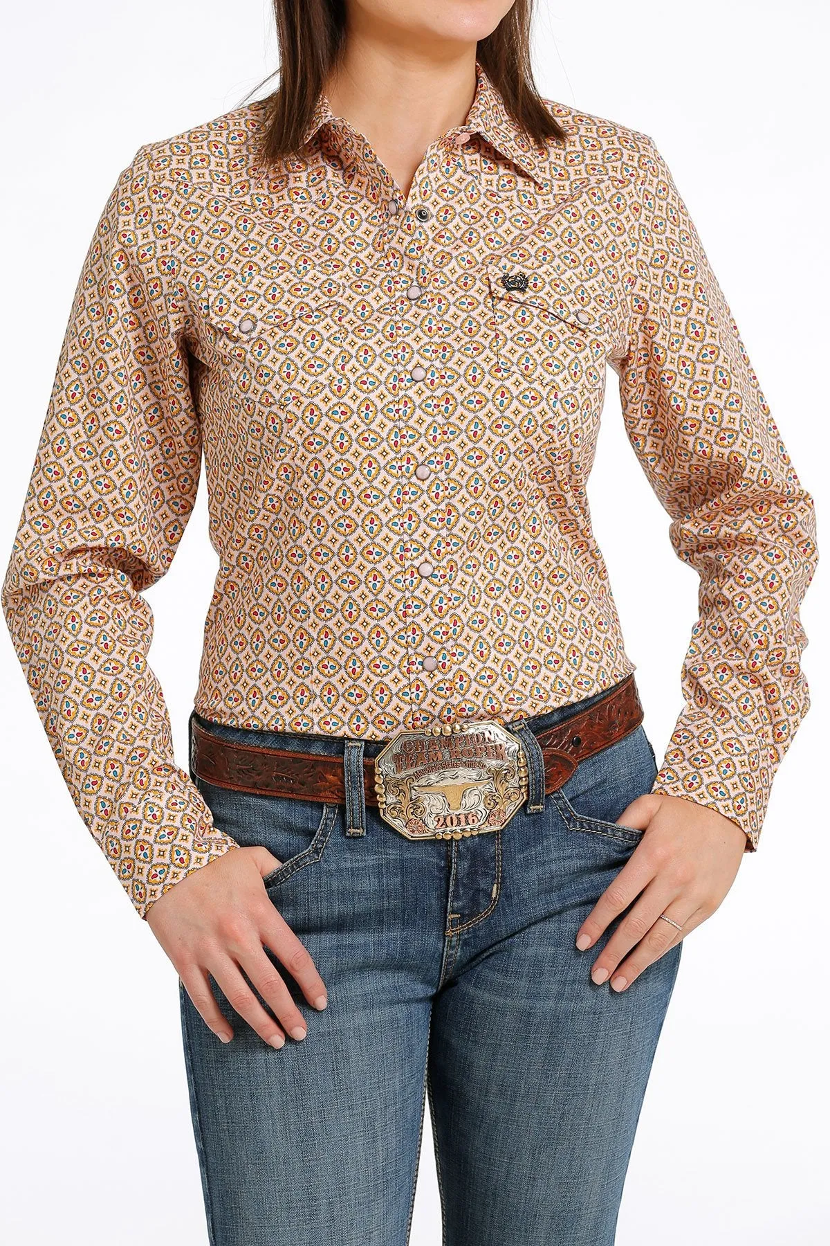 Women's Cinch Multi Print Long Sleeve Snap Shirt